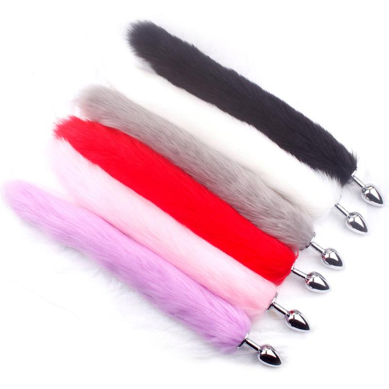 1Pc BDSM Rabbit Fox Dog Tail Anal Plug Animal Tail Butt Plug Role-playing Sex Games Sex Products Men Women Couple Adult Sex Toys
