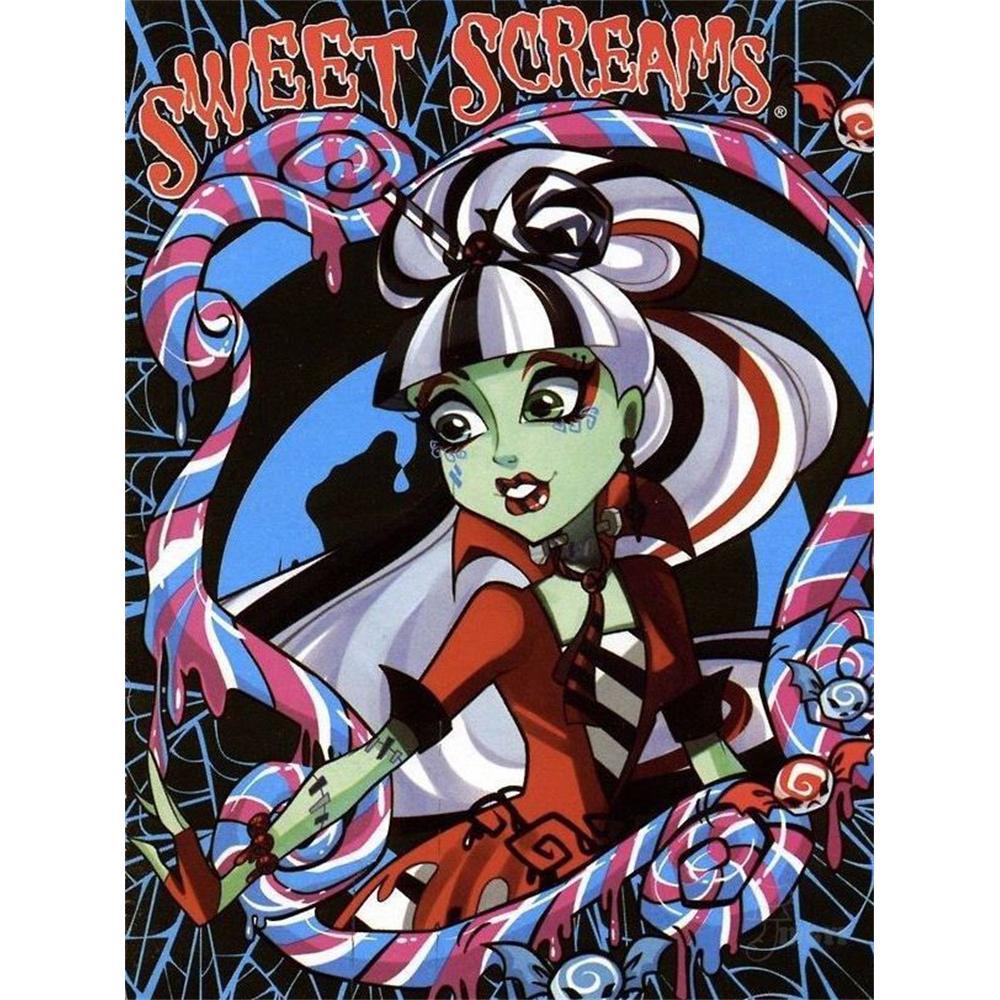 M-Monster H-High Cartoon Diamond Painting Kit Diamond Embroidery Cross Stitch Handmade Art Gift Crafts Home Decor Children Gift