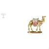 Miniature Dollhouse Round Table And Camel Figurine Resin Animal Statue for Pretend Life Garden Play