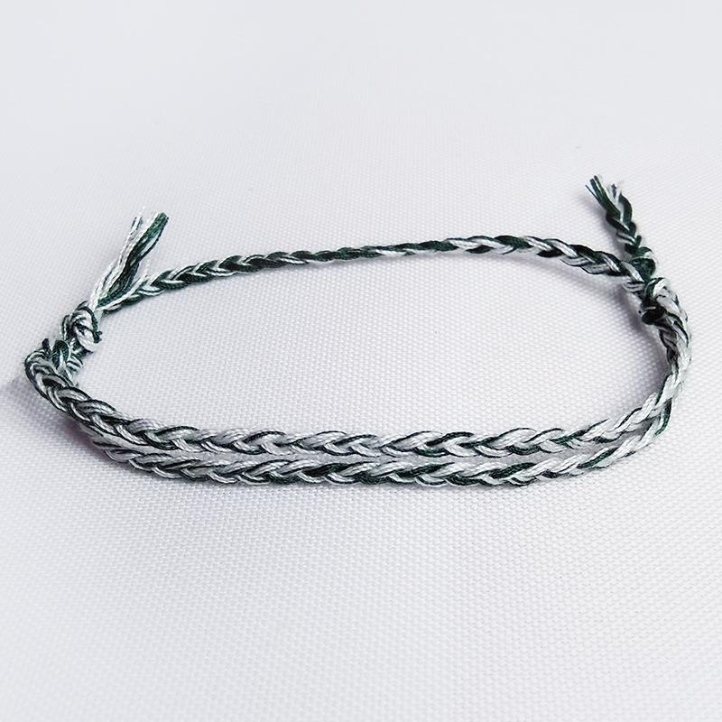 D600 Seven-Color Woven Cotton Beach Bracelet for Men and Women