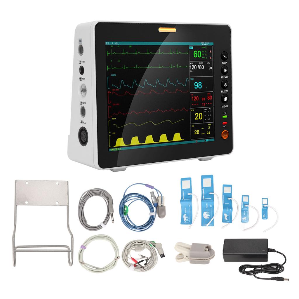 Digital Veterinary Blood Pressure Monitor 6 Parameter Veterinary Monitor with Big Screen for Pets