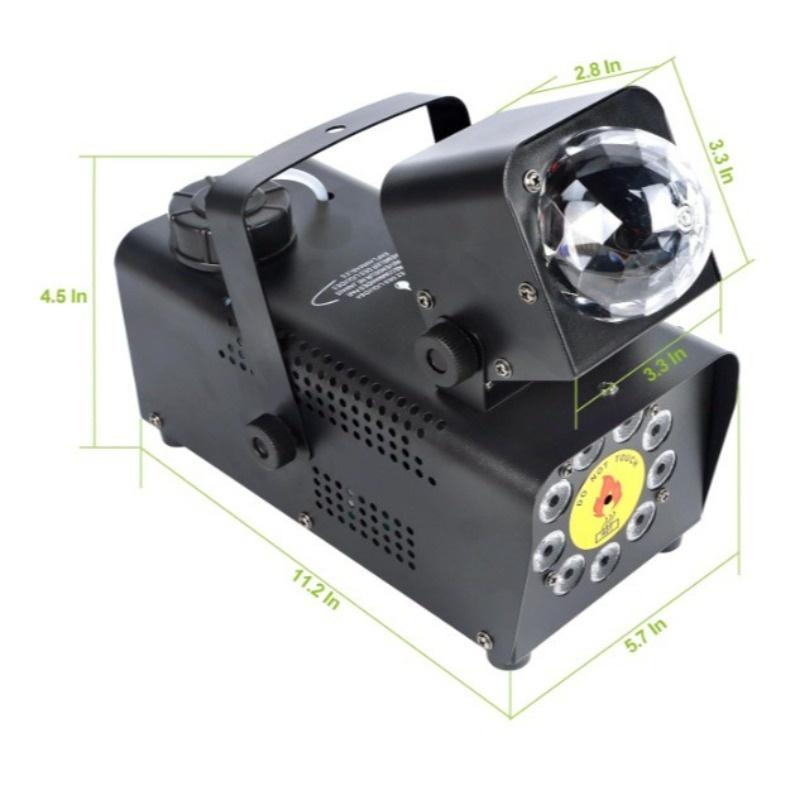400W Mini Remote Control LED Stage Light Handheld Stage Smoke Machine Portable Stage Lighting Smoke Generator