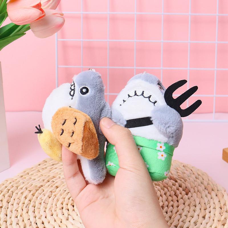 Adorable Cute Plush Shark Keychain Toy Soft Pp Cotton Stuffed Animal