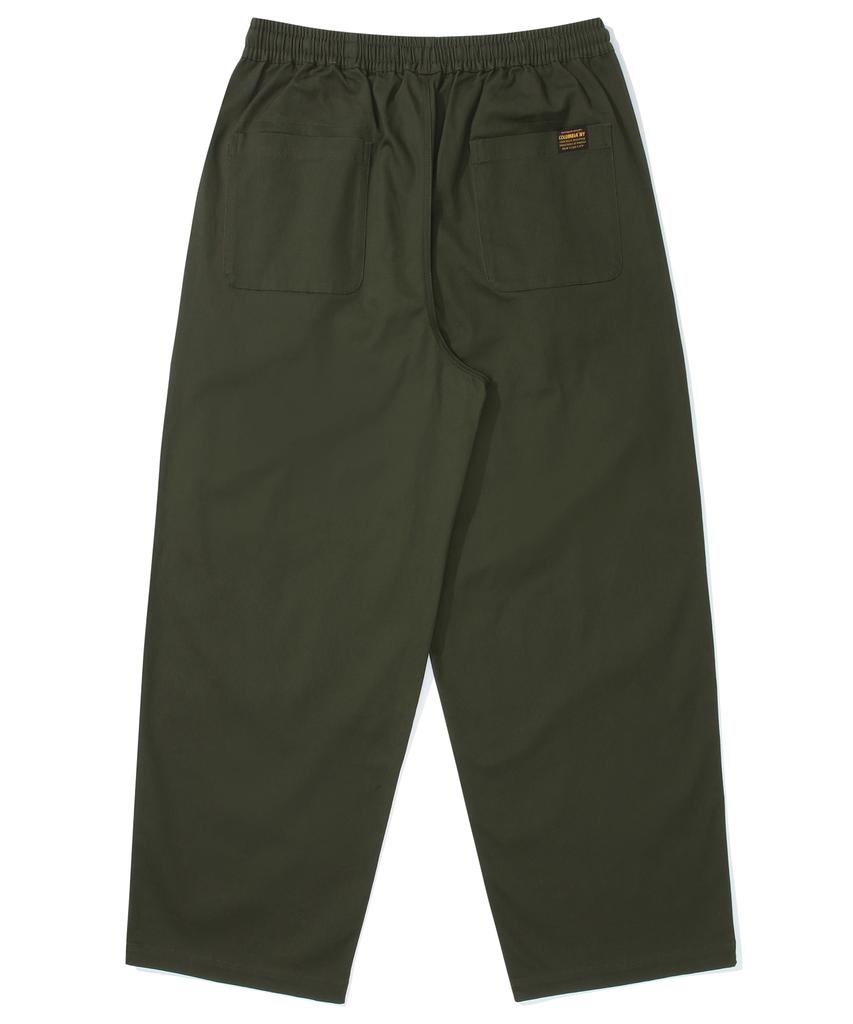 COLUMBIA UNIVERSITY M-Label Loose-Fit Pintuck Pants Dark Khaki