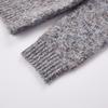 Xiangying Vintage Hooded Cable Knit Cardigan with Faux Fur Collar
