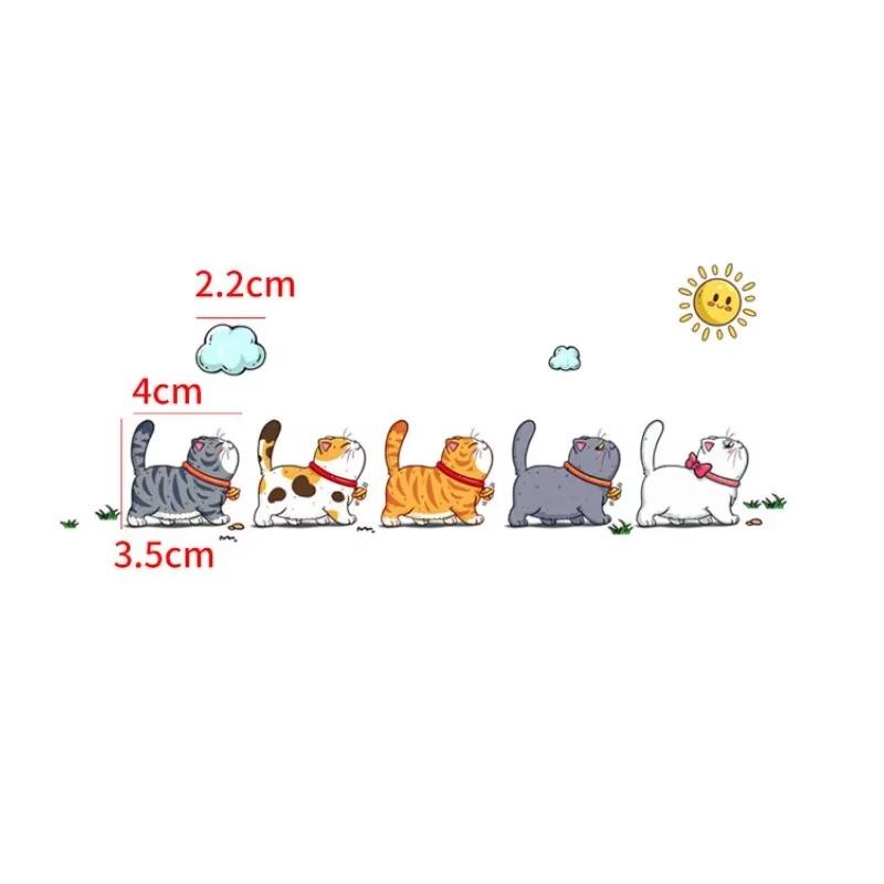 Car Stickers Styling Creative Cartoon Fun Cats  Auto Window Decals DIY Cars Motorbikes Decoration Vinyl Body Stickers