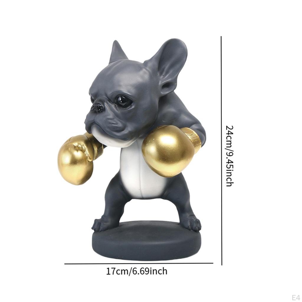 Fitness Dog Statue ,Animal Sculpture ,Creative, Collectible Crafts Resin Ornament Desktop Decoration