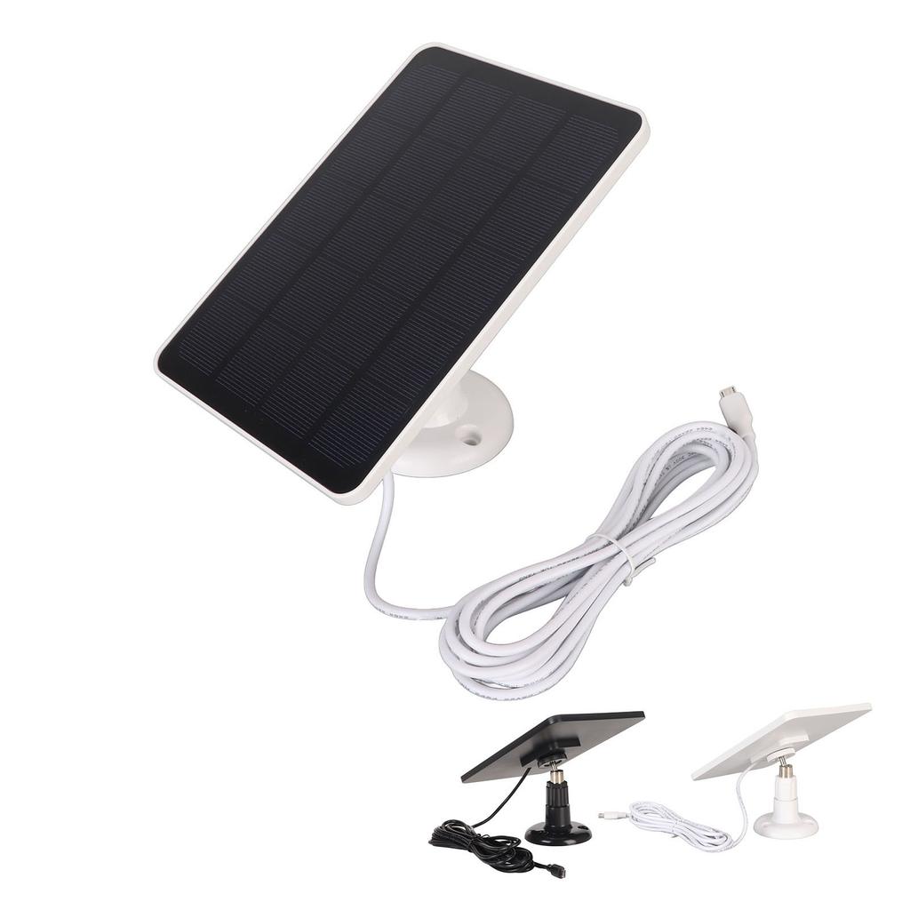 Kamera-Solarpanel, IP65, wasserdicht, Kamera-Ladegerät, 5 V, 4 W, hohe Effizienz für USB C