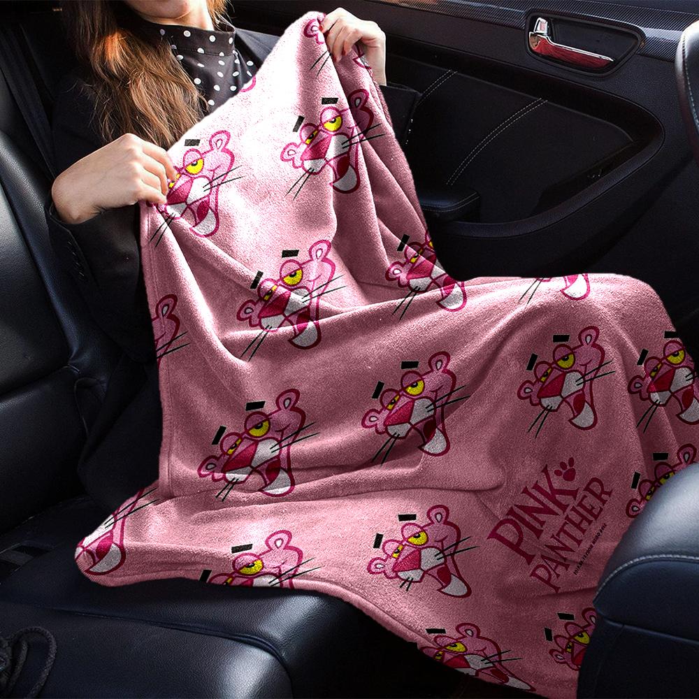 1Pc Pink Panther Blanket Soft Throw Blanket For Home Bedroom Bed Sofa Travel Office Solid Christmas Blanket