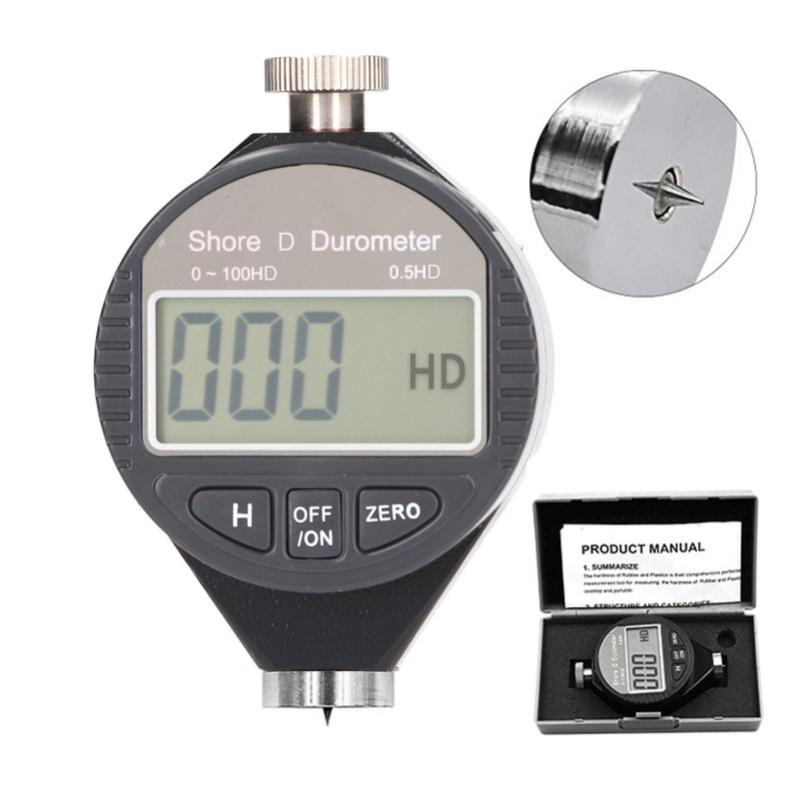 Digital Hardness Tester Portable Durometer Wide Measuring Range Hardness Test Meter For Leather Rubber D