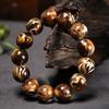 Natural Amber & Burmite Root Amber Beaded Bracelet Unisex Couple Matching Jewelry Gift