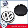 For Volkswagen VW 4Pcs 56/65/66mm Car Wheel Center Hub Caps Cover Replacement Accessories For Volkswagen VW R GTI Golf 5 7 Caddy