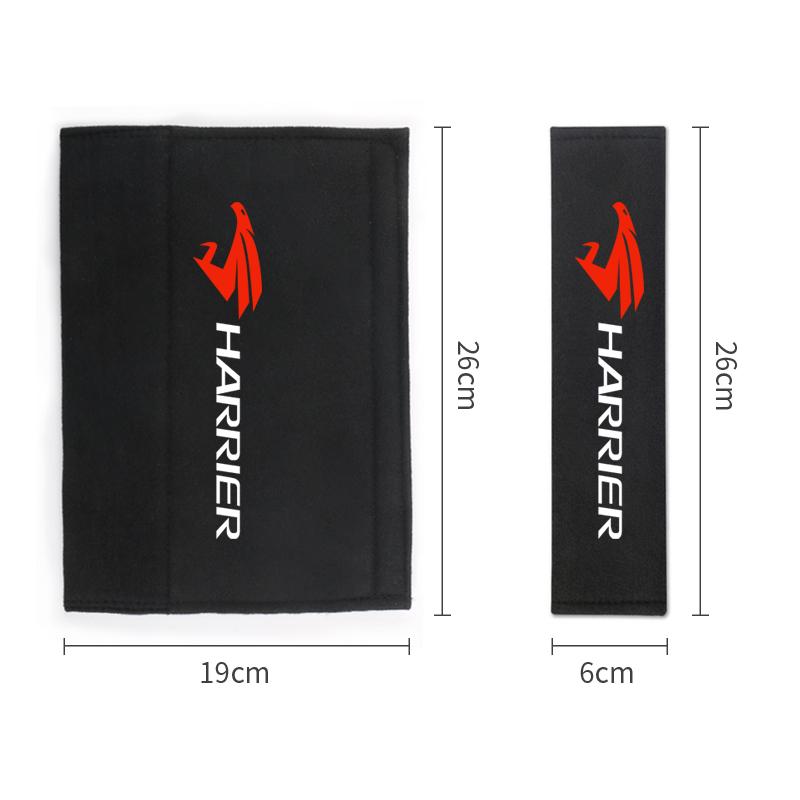 ADF3 2pcs Car Seat Belt Protect Shoulders Pads Case For Toyota Harrier Accessories Car Styling