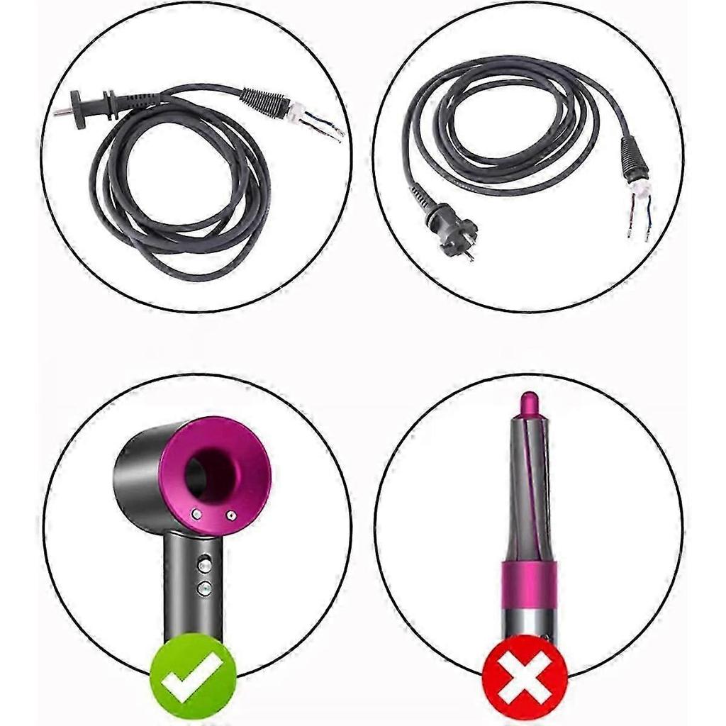 Universal Accessories for Dyson HD01/02/03/04/07/08 Power Cable 2.7M EU Plug