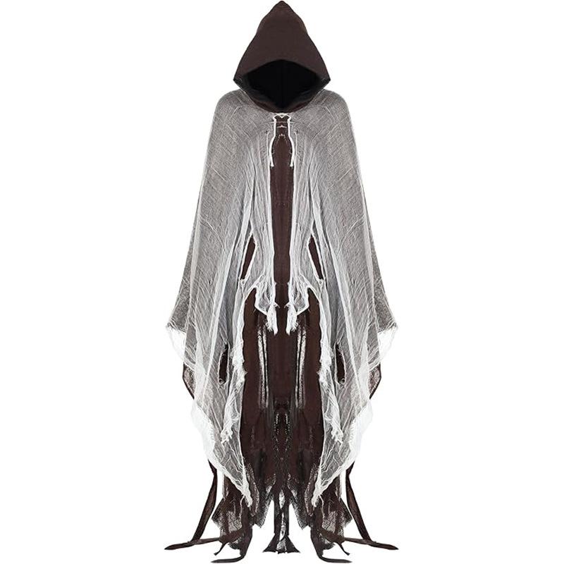 

Хэллоуин взрослый плащ плащ ведьмы костюм мрачного жнеца костюм дома с привидениями наряжаться ужас хитрый костюм реквизит average size