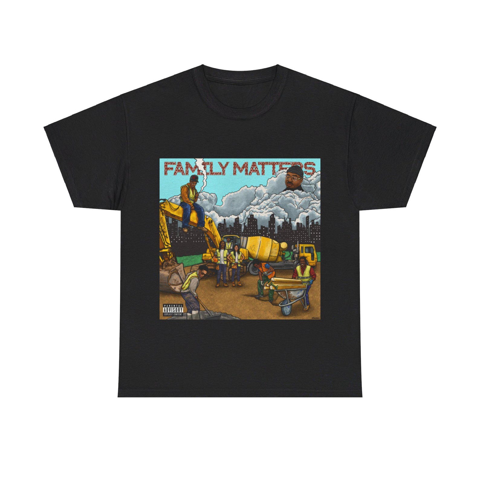 Dc2Trill Family Matters Album Cover Shirt | Dc2Trill Merch S
