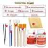 Kit Completo di Doratura con Foglia Oro e Argento per Arte Fai da Te, Artigianato e Pittura