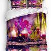 Set Biancheria da Letto 3 Pezzi Orchid Stones Bamboo Zen Verde Per Camera da Letto Letto Matrimoniale Tessile per la Casa Copripiumino Copripiumino Federa
