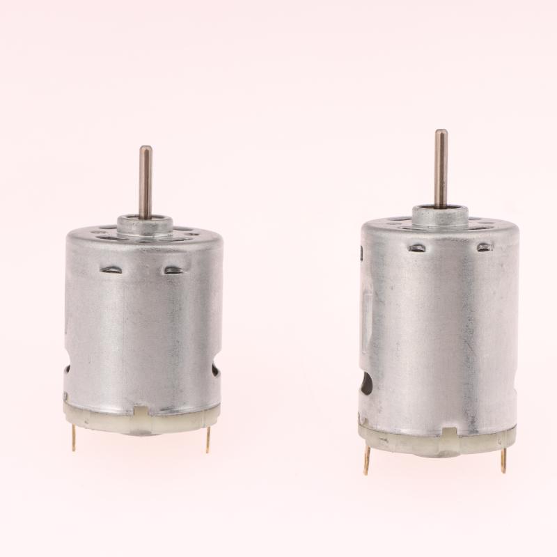 1 Stück Gleichstrommotor 12V 365 385 Hochgeschwindigkeit Kohlebürsten Elektromotor DIY Spielzeug Ventilator Mini Mikromotor für Haartrockner