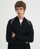BLOND9 Classic High-Neck Knit Zip-Up_Black