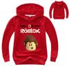 Nose Roblox Red Childrens Cartoon Print Hoodie Sweater Long Sleeve Tops