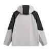 Li Ning Outdoor CF Shell Color Block Windproof Breathable Water Resistant Loose Single Layer Jacket Men jackets Smoke-Gray AFDW231-4
