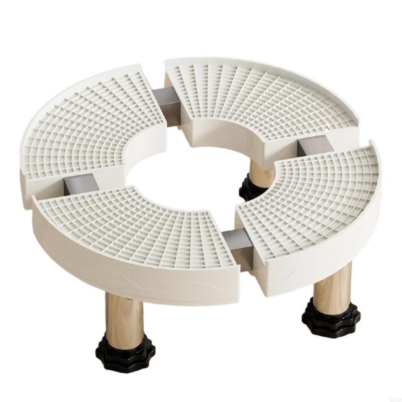 Heavy Duty Plastic Base Risers With Nonslip Feet Height Adjustable Air Conditioner Stand Flower Pot Wheel Round Tray M4YD