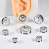 Edelstahl Ohrklemme Ohrringe Sonne Stern Design Ohrstecker Neue Ohrdehner für Tragus Piercing