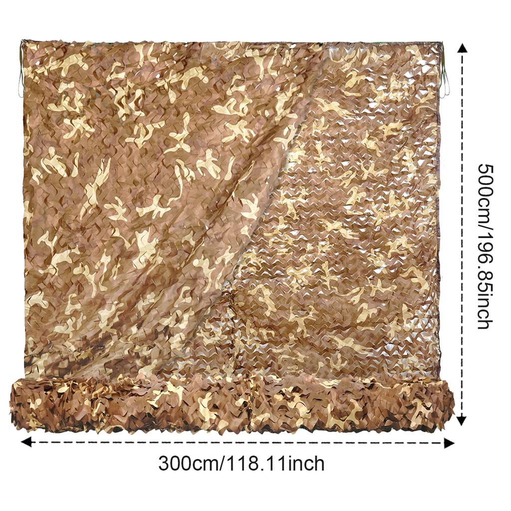 Camouflage Netting, Desert Camouflage Netting Roll, Hunting Concealment Net, Suitable for Camping, Hunting, Party Decorations