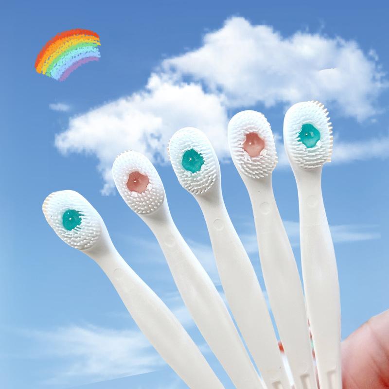Mint Peach Flavored Bead Toothbrush Deeply Cleanses The Mouth Portable Mini Brush Suitable For Convenient Travel And Travel