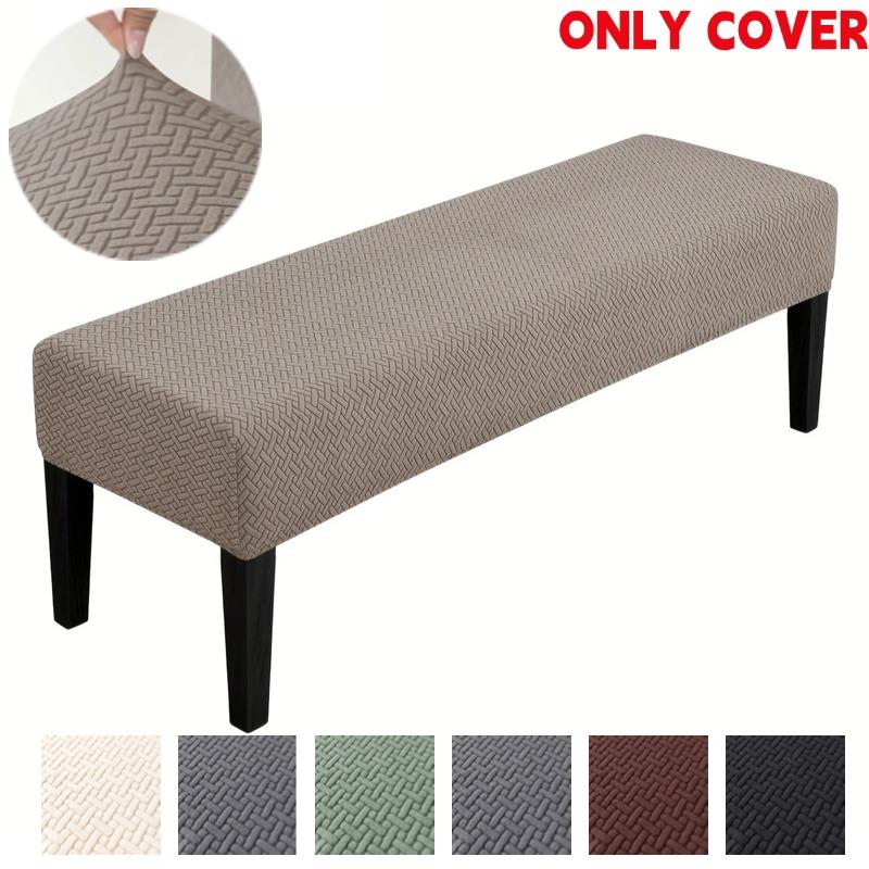 1PC Jacquard Long Bench Cover Dining Anti-dirty Piano Stool Covers Durable Seat Protector Pad for Living Room Home Decor