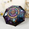 Magic Circle Automatic Folding Umbrella Compact Lightweight For Outdoor Adventures And Festive Giftingt106