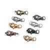10Pcs 10 12 14 Mm Lobster Clasps Hooks With Jump Rings End Clasps Connectors For DIY Jewelry Making Supplies Accessories