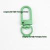 Colorful Zinc Alloy Door Buckle 3-Point Snap Hook for DIY Keychain and Jewelry Accessories