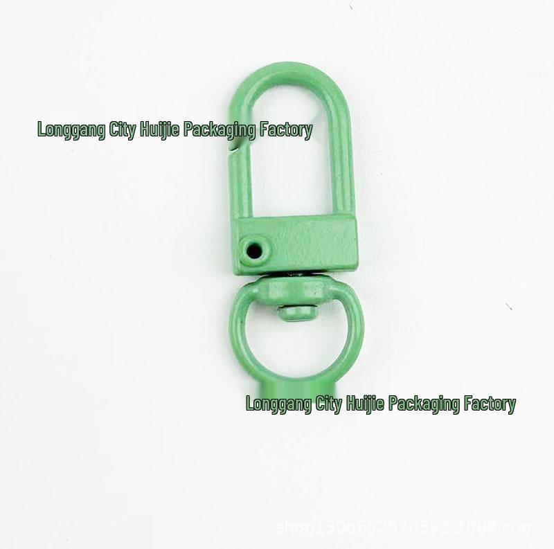 Colorful Zinc Alloy Door Buckle 3-Point Snap Hook for DIY Keychain and Jewelry Accessories