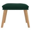 Footstool Dark Green 45 X 29.5 X 35 Cm Velvet