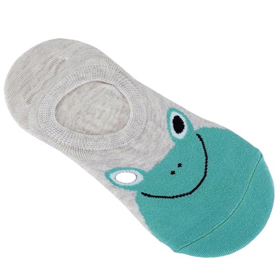 Women Invisible Cotton Socks No Show Nonslip Loafer Liner Low Cut Animal