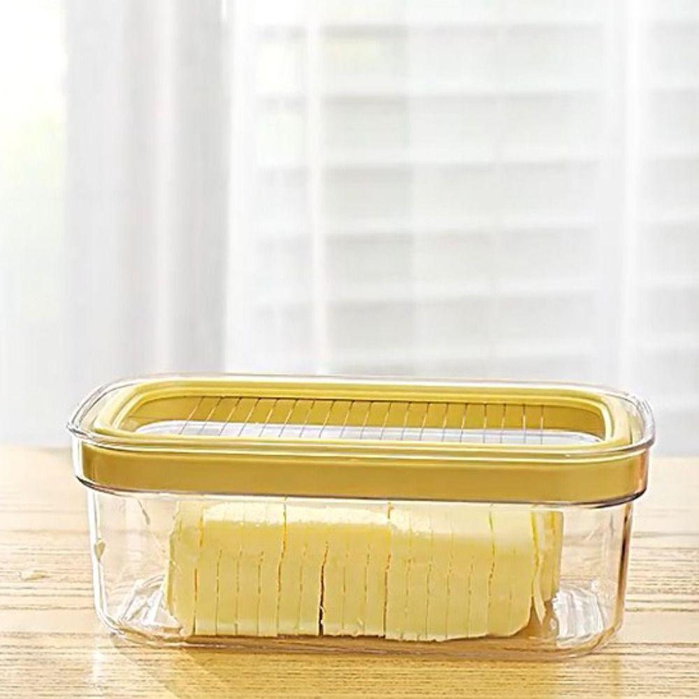 Anti-Scratch Butter Keeper Plastic Butter Slice Container Durable Butter Slicing Box  Baking