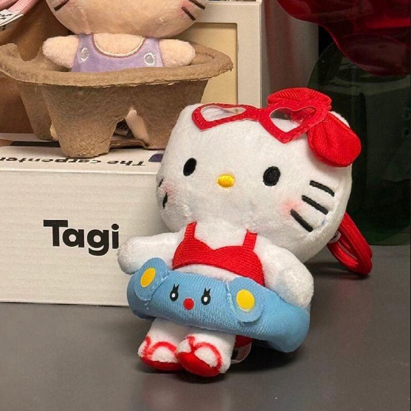 

Super Sweet Kt Cute Car Seatbelt Shoulder Pads, Anti-Wear Clothing, Anti-Neck-Strangling Gear Lever Cover, Car Interior Decorations for Girls Red Hawaiian Swim Ring Charm