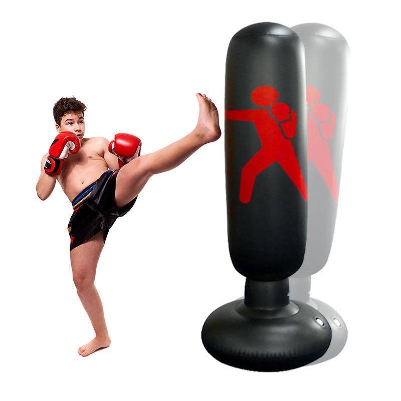 Boxing Column Boxing Target Boxing Sandbag Adult Children Taekwondo Thickened Inflatable Fitness Tumbler Household