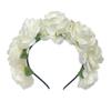 Photo Props Rose Flower Headpiece Bohemian Headwear Fashion Flower Crown  for Women Girls