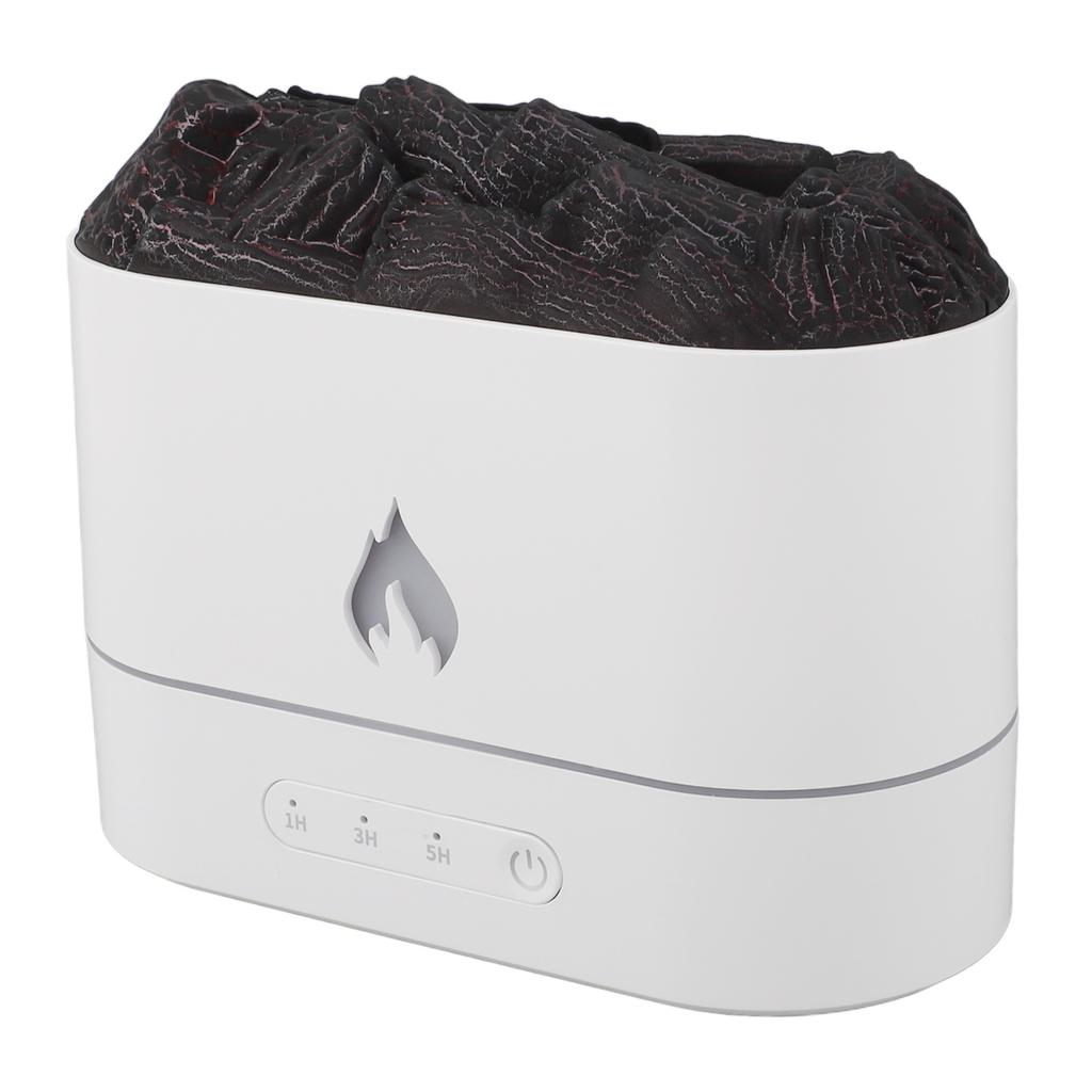 Volcano Aroma Diffuser 7 Colors Lights Fine Mist Simulated Flame Smart Timer 250ml Tank Super Quiet