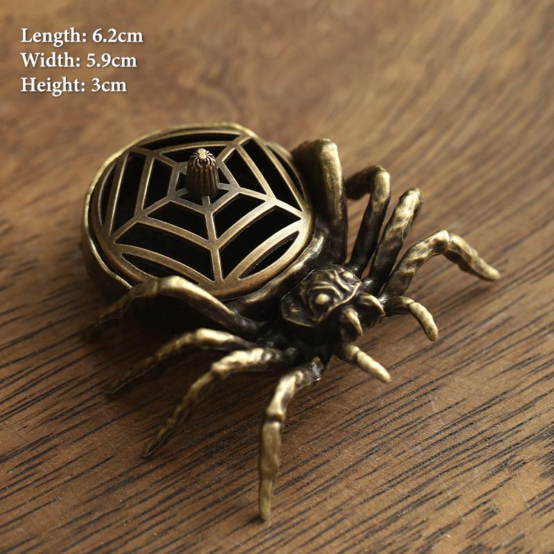 Vintage Alloy Incense Burner Stick Holder Three Legged Hollow Out Mini Sandalwood Censer Incense Burner Home Decoration