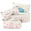 The New Popular Japanese Simple Large-capacity Pencil Case Ins Cartoon Bear Canvas Junior High School Student Pencil Stationery Box
