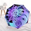 1pc Sun Moon Decor Automatic Opening/closing Umbrella with Auto Open/Close, Windproof, Foldable Sunshade, Perfect Gift for Friends, Durable