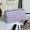 Striped Cosmetic Bag Travel Makeup Pouch Portable Makeup Bag Zippered Toiletry Bag for Women Makeup Brushes