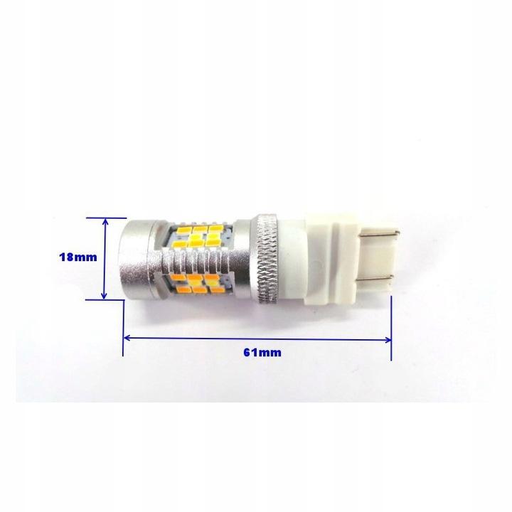 P27/7W Biało-Czerwona Led 3157 1900Lm Canbus 12V