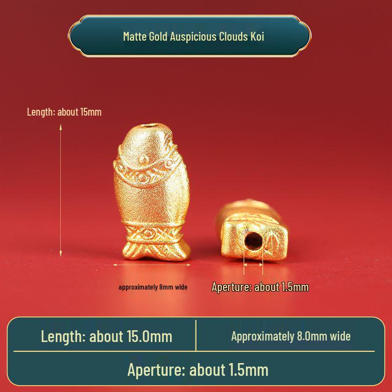 Year of the Horse Sand Gold Non-Fading Drip Oil Beaded DIY Bracelet and Jewelry Accessories.