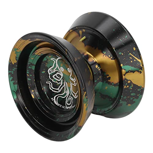 Professional Non-Responsive Yo-Yo for Adults, Metal Responsive Yo-Yo for Beginners, Trick Yo-Yo, Aluminum Alloy Yo-Yo with Gloves and 3 Replacement Yo