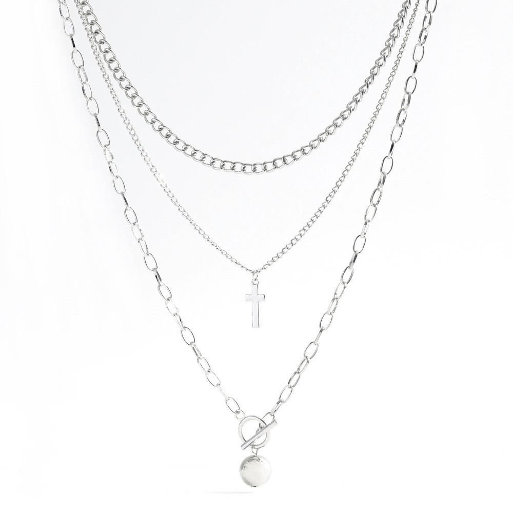 Trendsetting Geometric Heart And Wing Necklace Unique Alloy Jewelry For Women